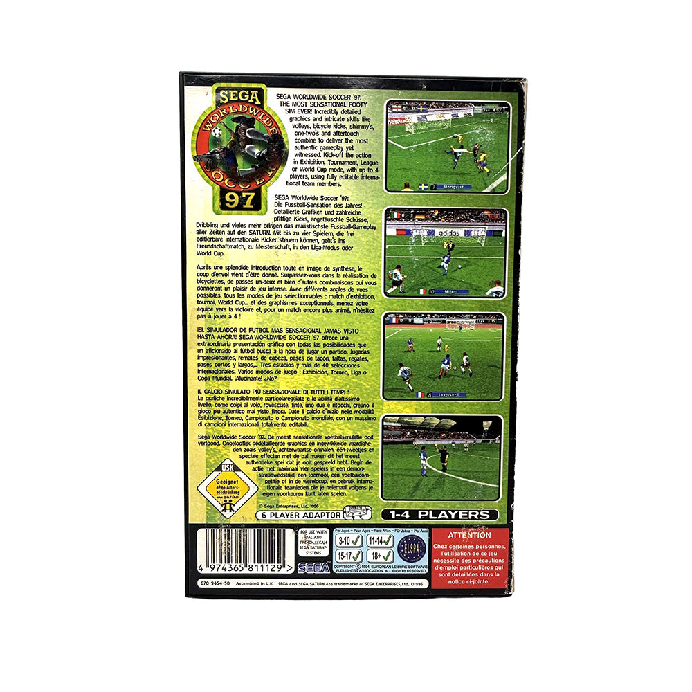 Sega Worldwide Soccer 97 Sega Saturn