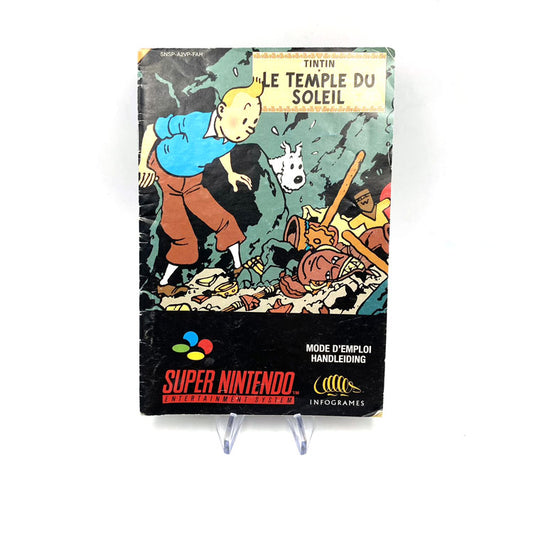 Notice Tintin Le Temple du Soleil Super Nintendo