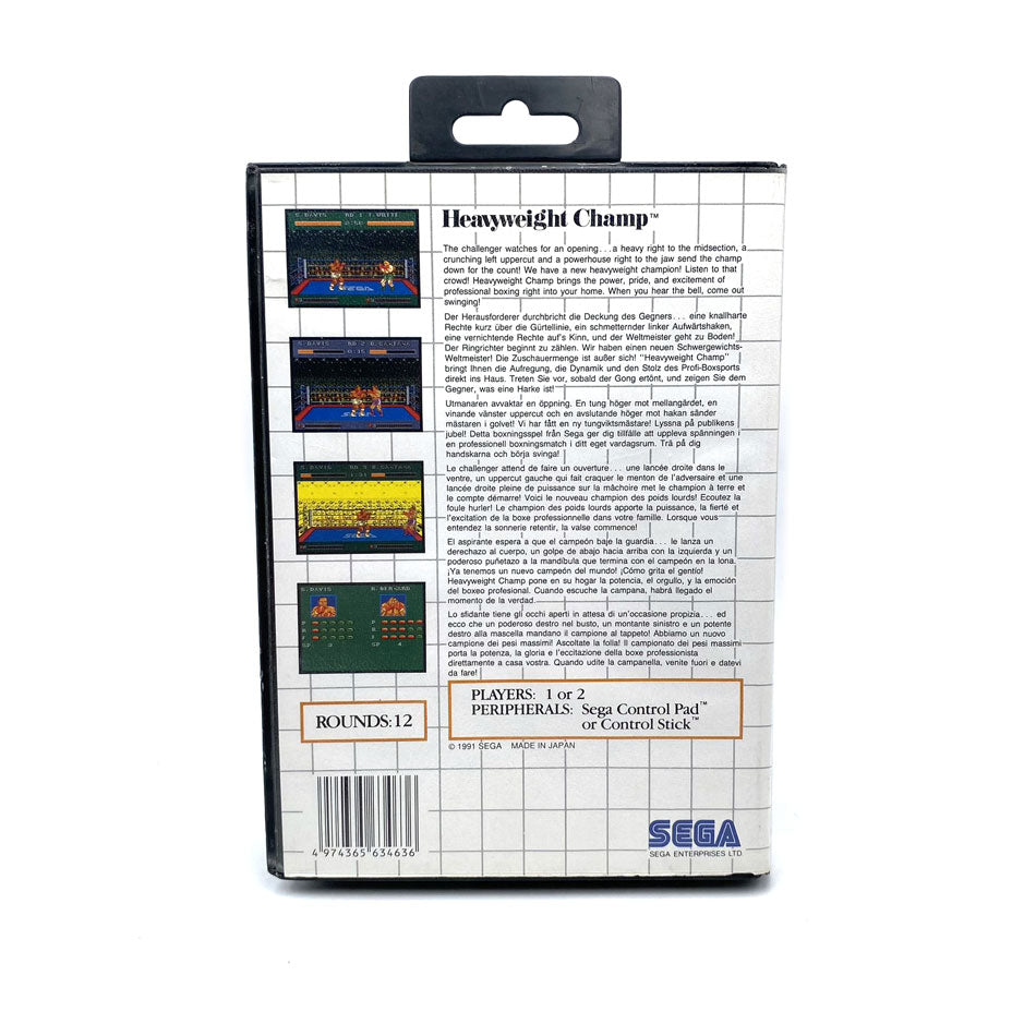 Heavyweight Champ Sega Master System