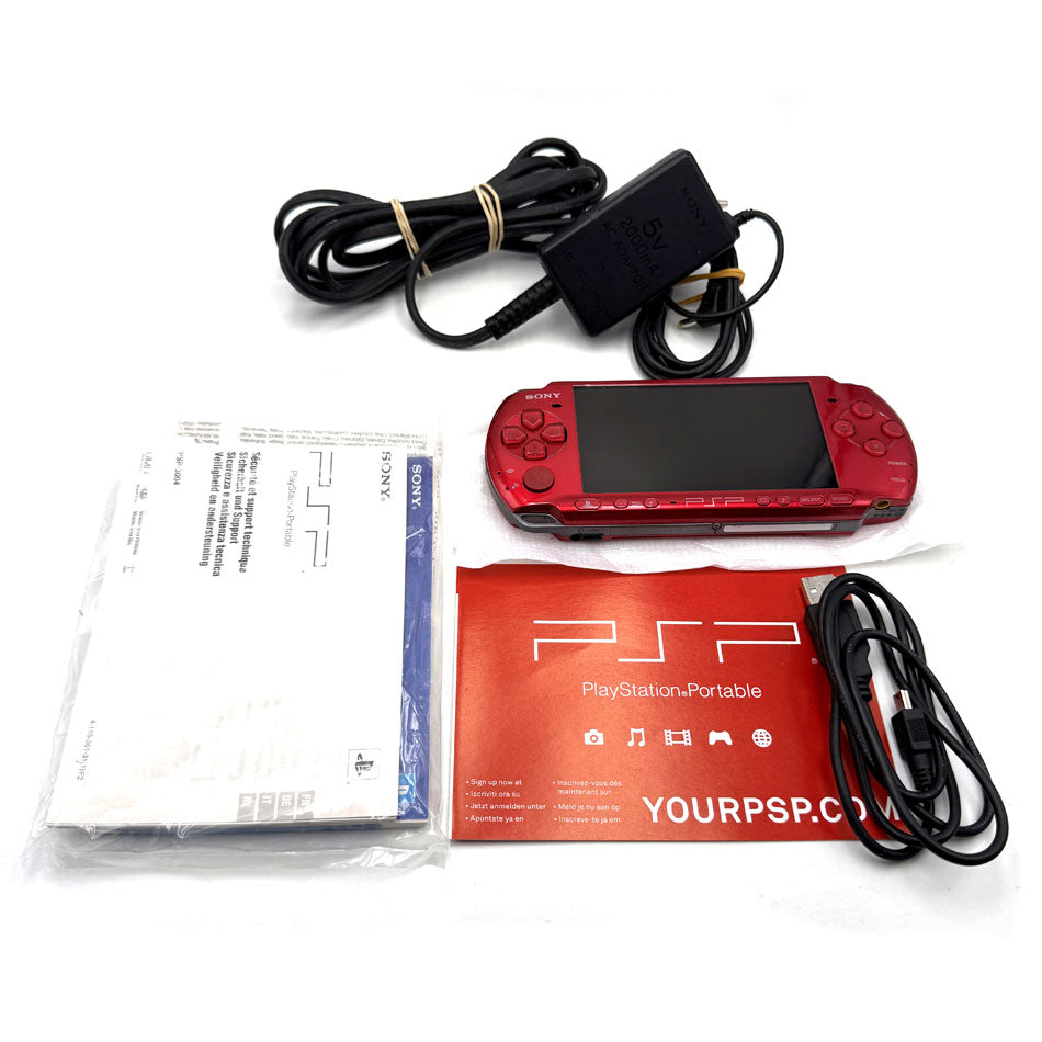 Console Playstation PSP 3004 Slim & Lite Radiant Red (+ 2 jeux)