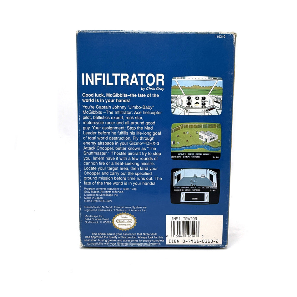 Infiltrator Nintendo NES