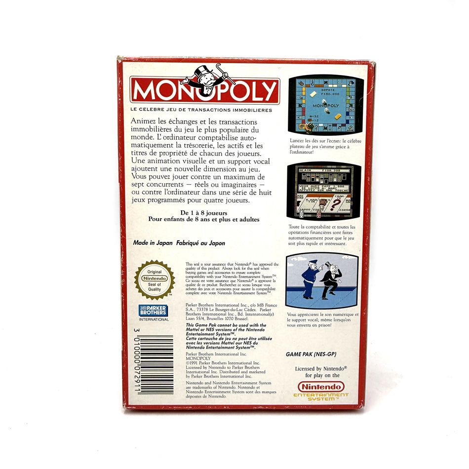 Monopoly Nintendo NES