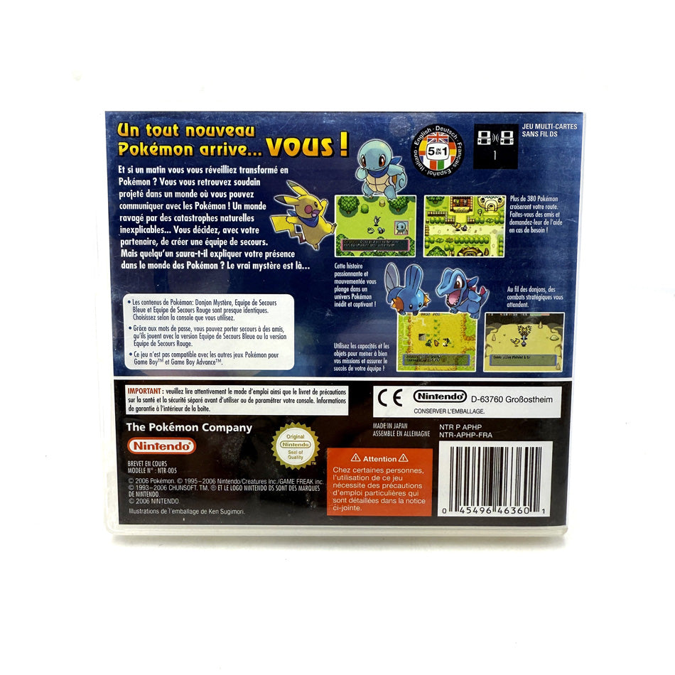 Pokemon Donjon Mystère Equipe De Secours Bleue Nintendo DS