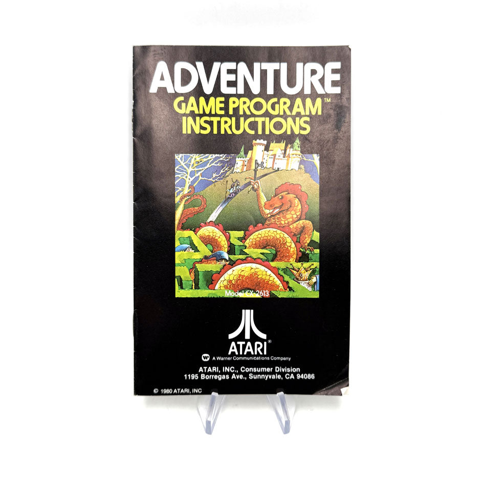 Notice Adventure Atari 2600