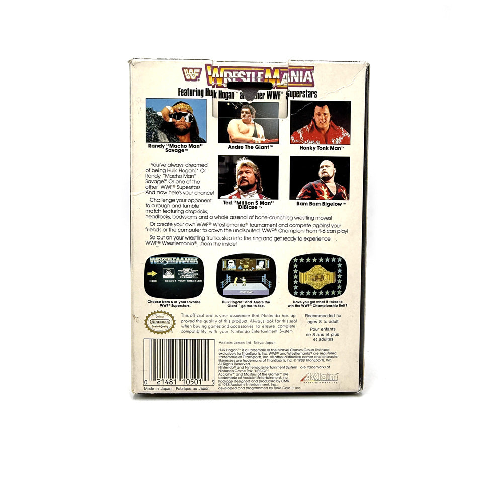 WrestleMania Nintendo NES