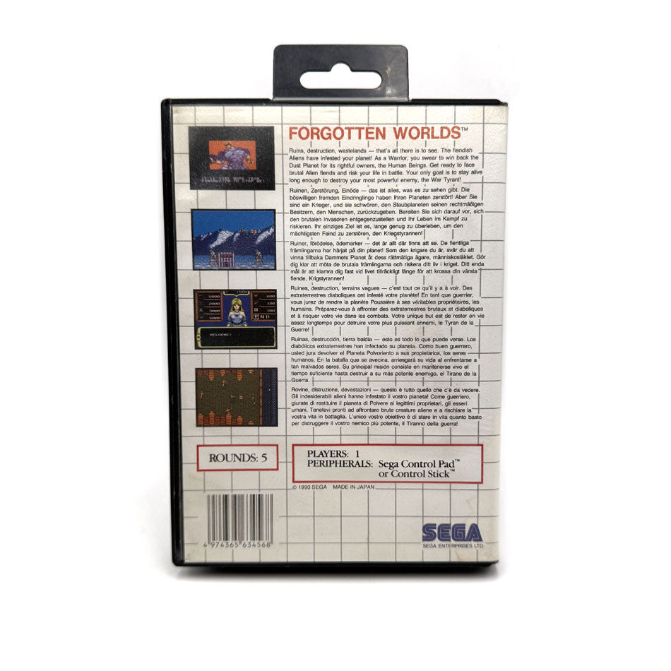 Forgotten Worlds Sega Master System