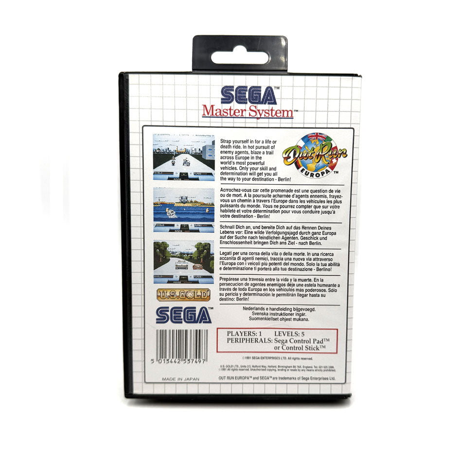 Out Run Europa Sega Master System 