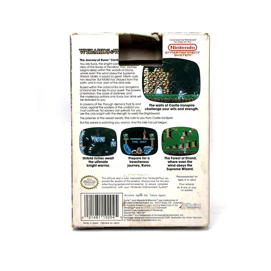 Wizards & Warriors Nintendo NES