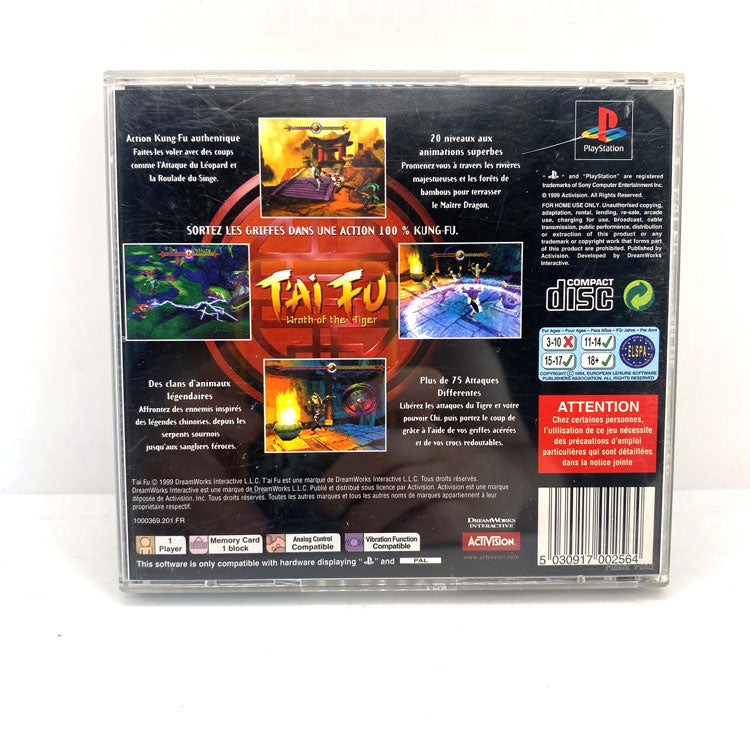 Tai Fu Wrath of The Tiger For Playstation deals 1