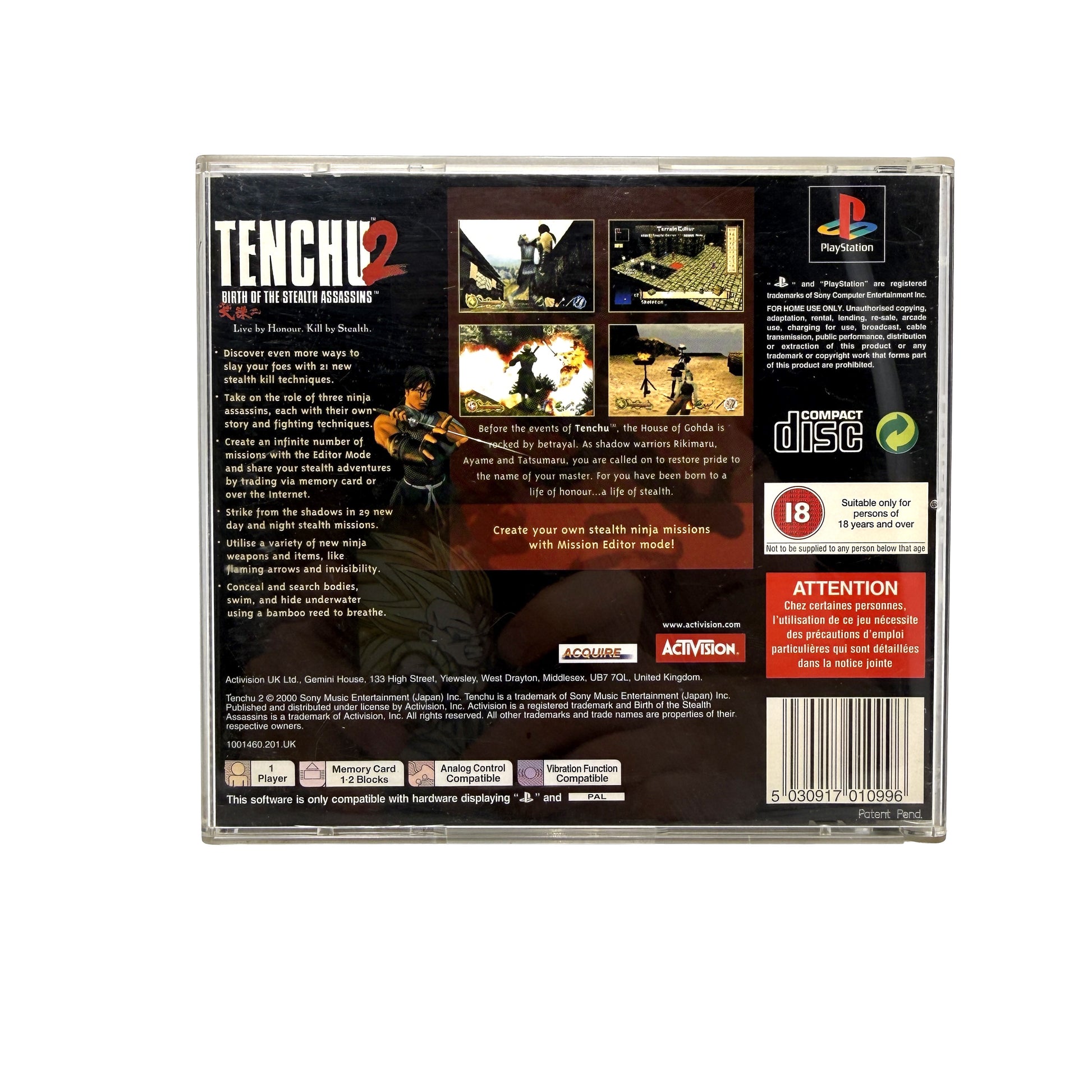 Tenchu 2 Birth of the Stealth Assassins Playstation 1