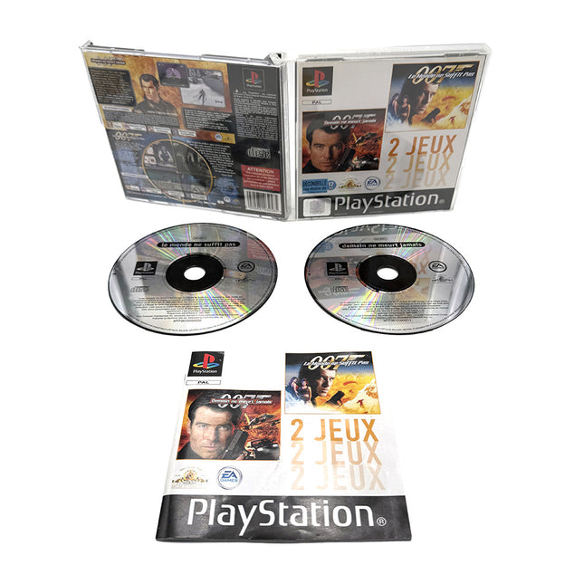James Bond 007 Demain Ne Meurt Jamais + Le Monde Ne Suffit Pas Playstation 1 (2 Jeux)