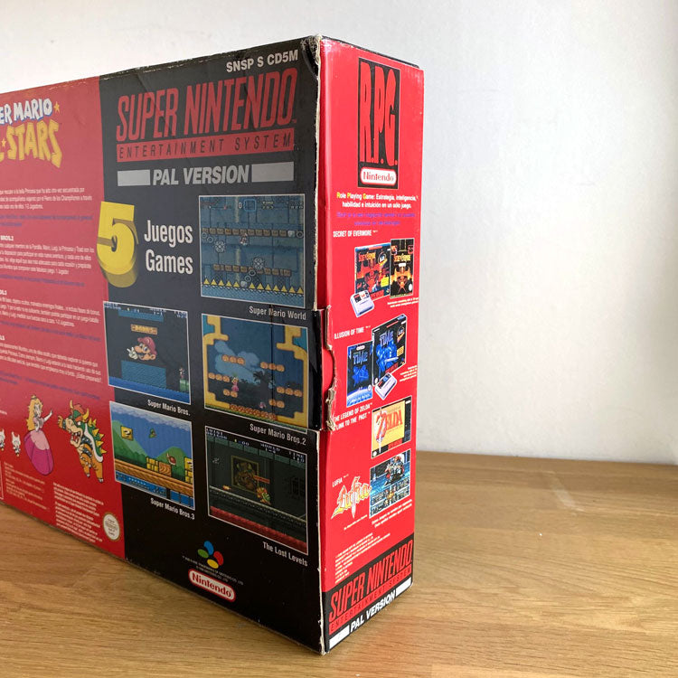 Console Super Nintendo Super Mario 5 Stars Pack