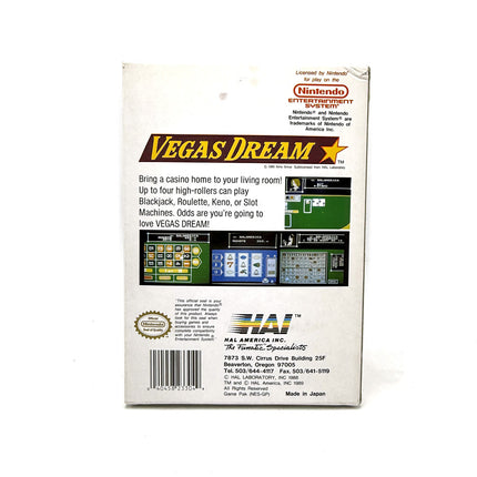 Vegas Dream Nintendo NES (+ Fun Book)
