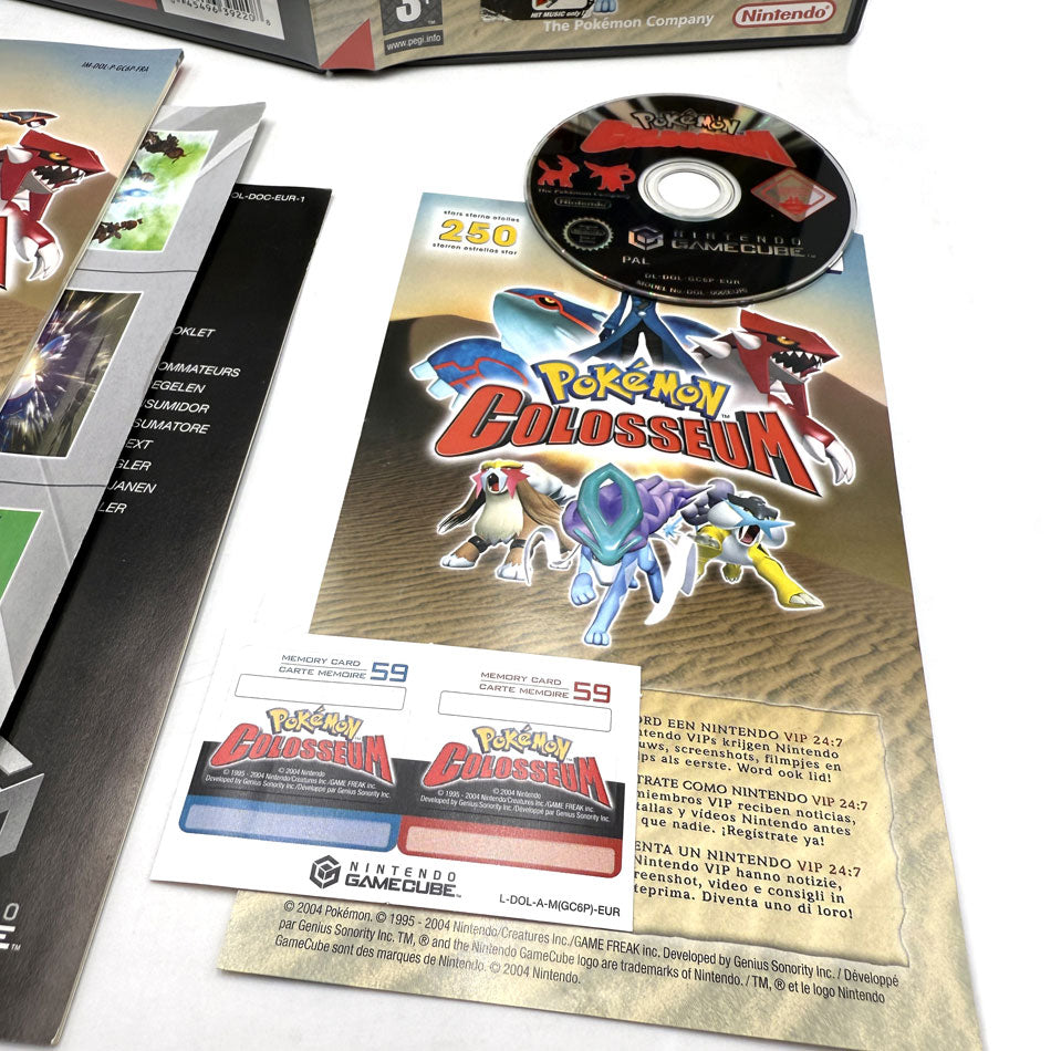 Pokemon Colosseum Nintendo Gamecube (+ Carte Mémoire 59 Blocs)