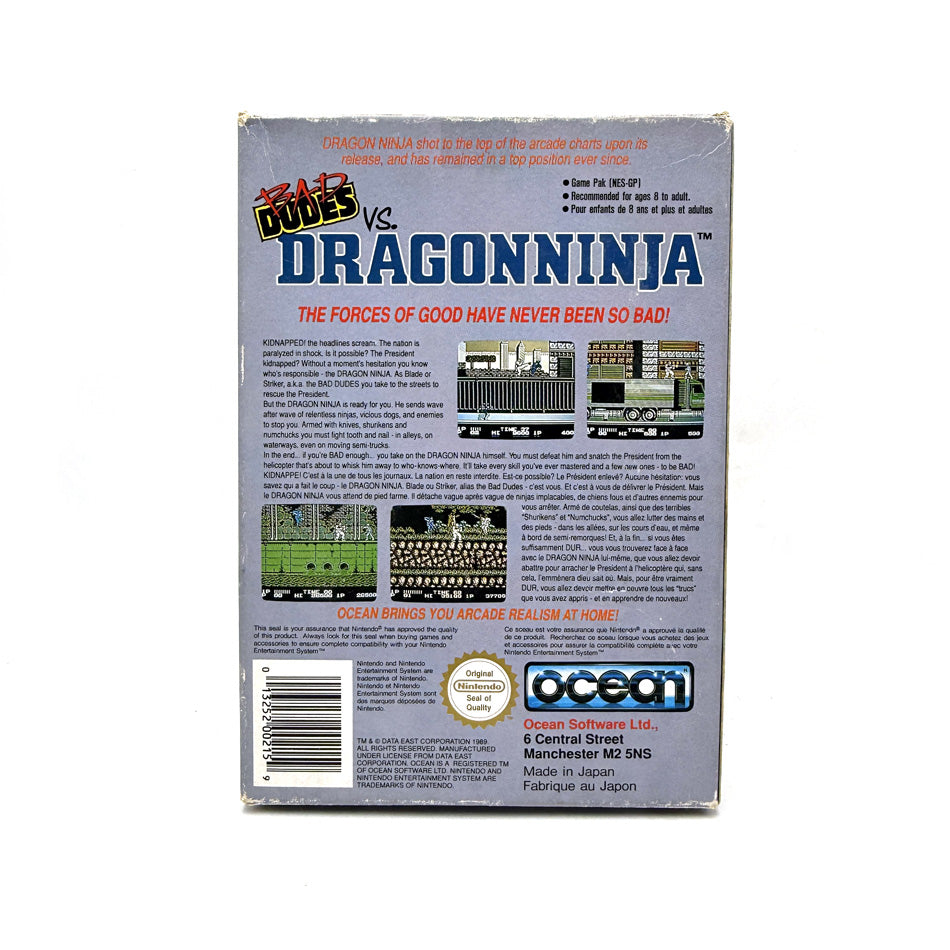 Bad Dudes VS Dragonninja Nintendo NES