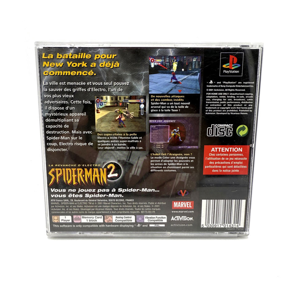 Spider-Man 2 La Revanche d'Electro Playstation 1