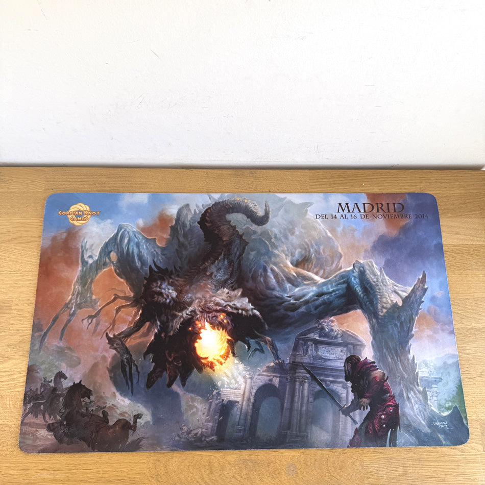 Tapis de jeu Magic the Gathering MTG Grand Prix Madrid 2014 Playmat Gordian Knot Games