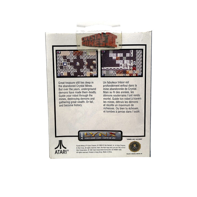 Crystal Mines II Atari Lynx (Neuf sous blister)