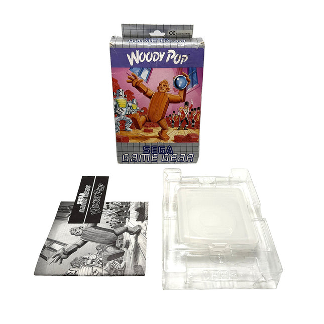 Boite et notices Woody Pop Sega Game Gear