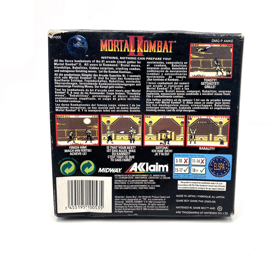 Mortal Kombat II Nintendo Game Boy