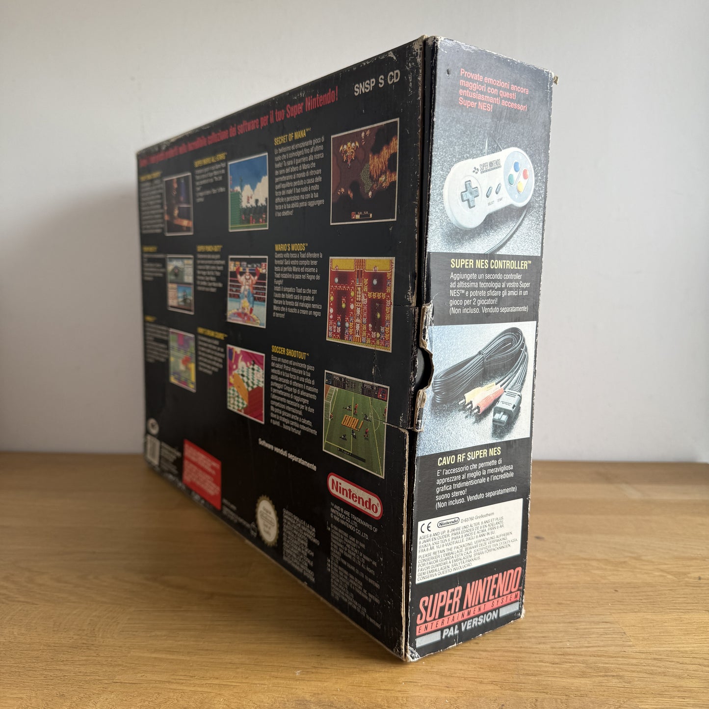 Boite vide Console Super Nintendo (ITA)