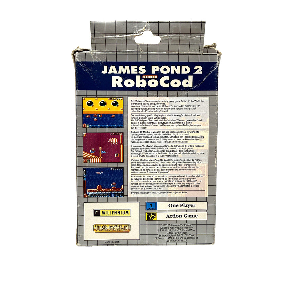Boite et notice James Pond 2 Codename RoboCod Sega Game Gear