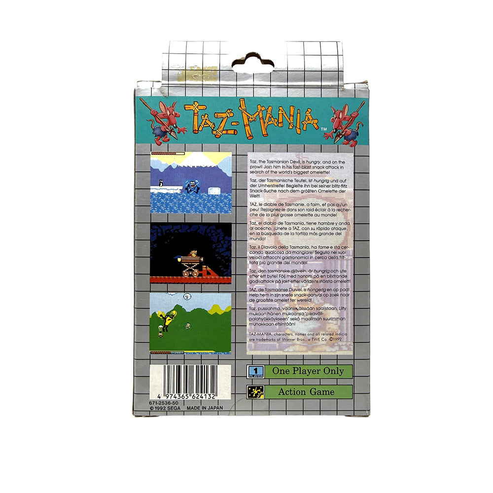 Taz-Mania Sega Game Gear