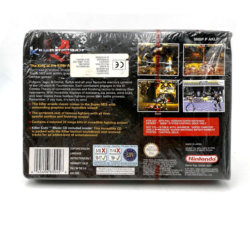 Killer Instinct Super Nintendo (Neuf sous blister)
