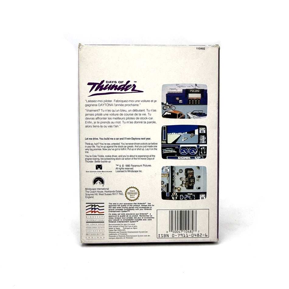 Days Of Thunder Nintendo NES
