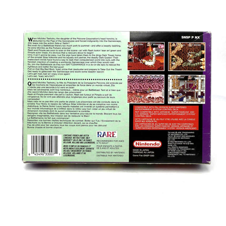 Battletoads In Battlemaniacs Super Nintendo