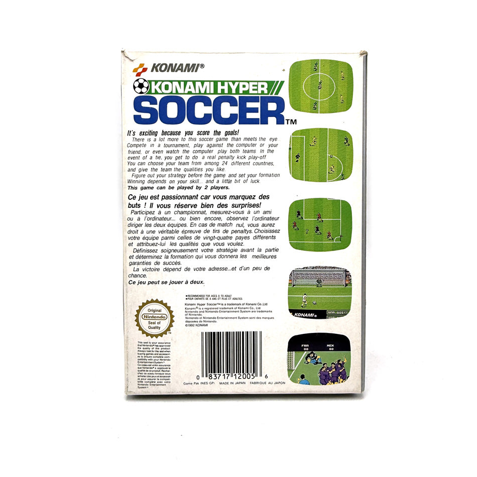 Konami Hyper Soccer Nintendo NES