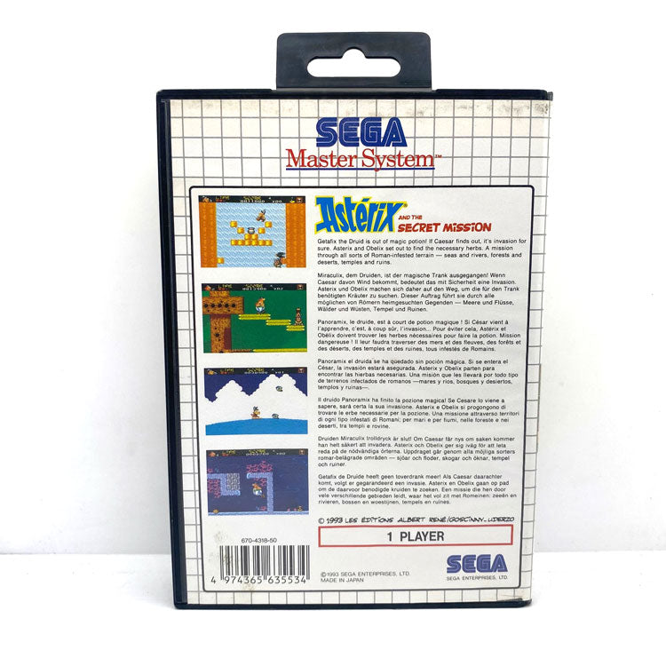 Astérix And The Secret Mission Sega Master System