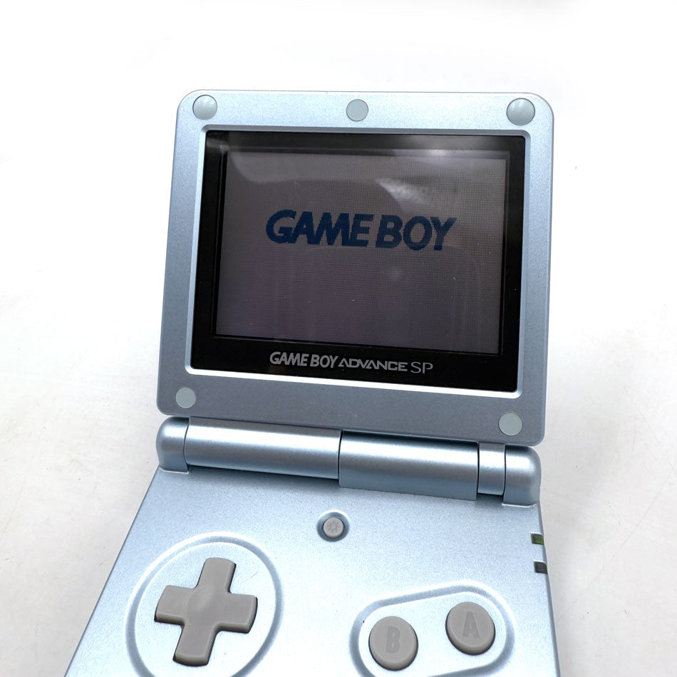 Console Nintendo Game Boy Advance SP Pearl Blue (AGS-001) + 2 Jeux