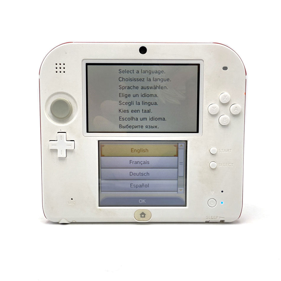 Console Nintendo 2DS White/Red + 3 jeux