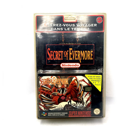 Secret Of Evermore Super Nintendo + Guide (Neuf sous blister) - RARE
