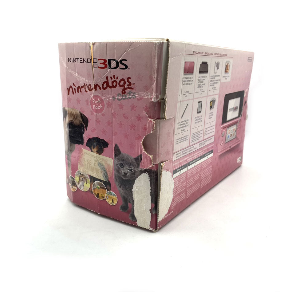 Console Nintendo 3DS Coral Pink Nintendogs + Cats Pack