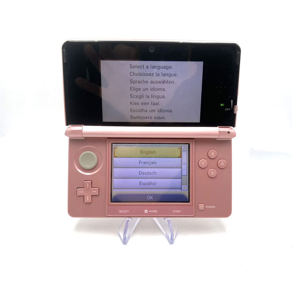 Console Nintendo 3DS Coral Pink Nintendogs + Cats Pack