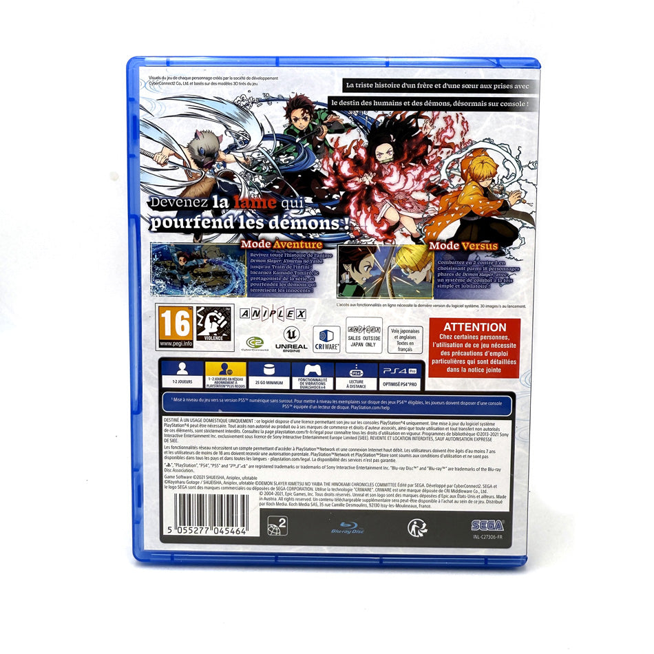 Kimetsu No Yaiba Demon Slayer The Hinokami Chronicles Playstation 4