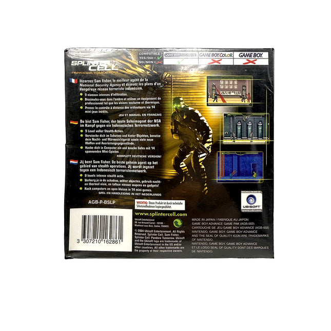 Tom Clancy's Splinter Cell Pandora Tomorrow Nintendo Game Boy Advance