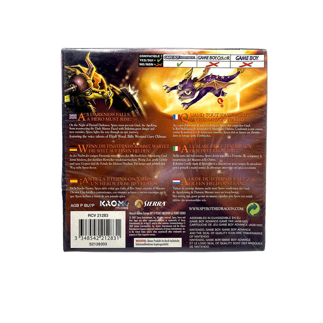 The Legend of Spyro The Eternal Night Nintendo Game Boy Advance