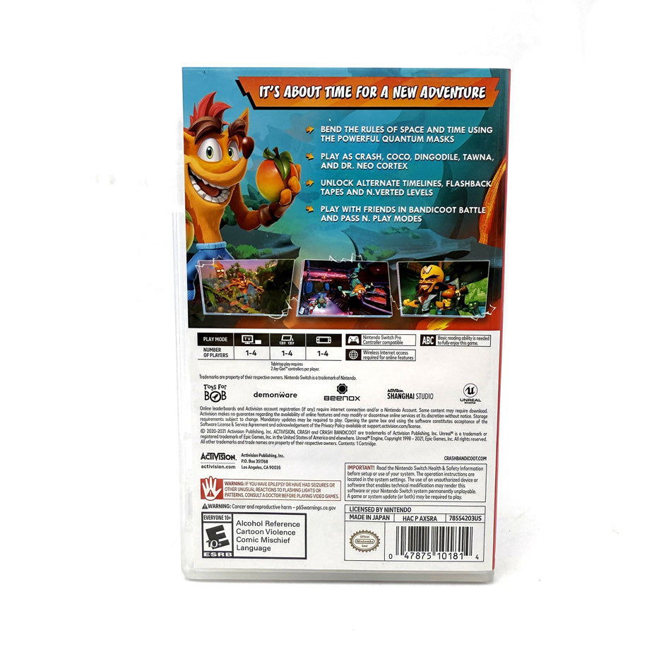 Crash Bandicoot 4 It's About Time Nintendo Switch