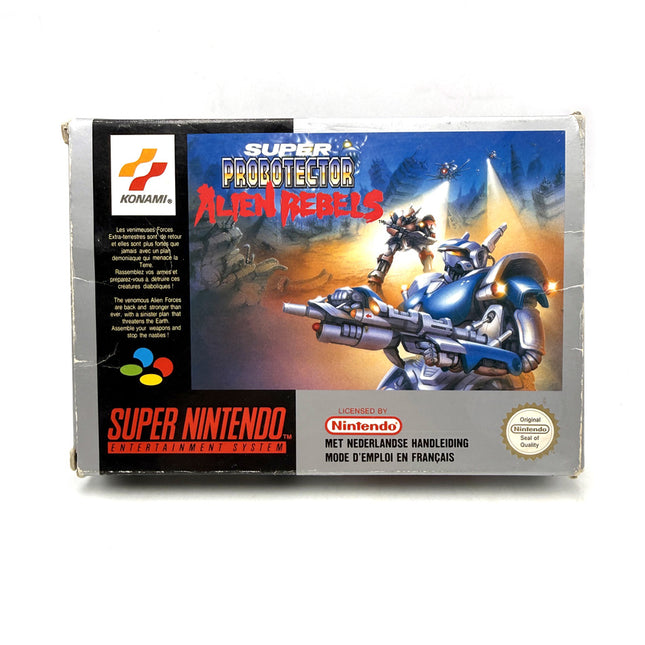 Super Probotector Alien Rebels Super Nintendo (RARE)