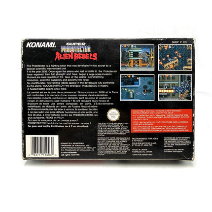 Super Probotector Alien Rebels Super Nintendo (RARE)