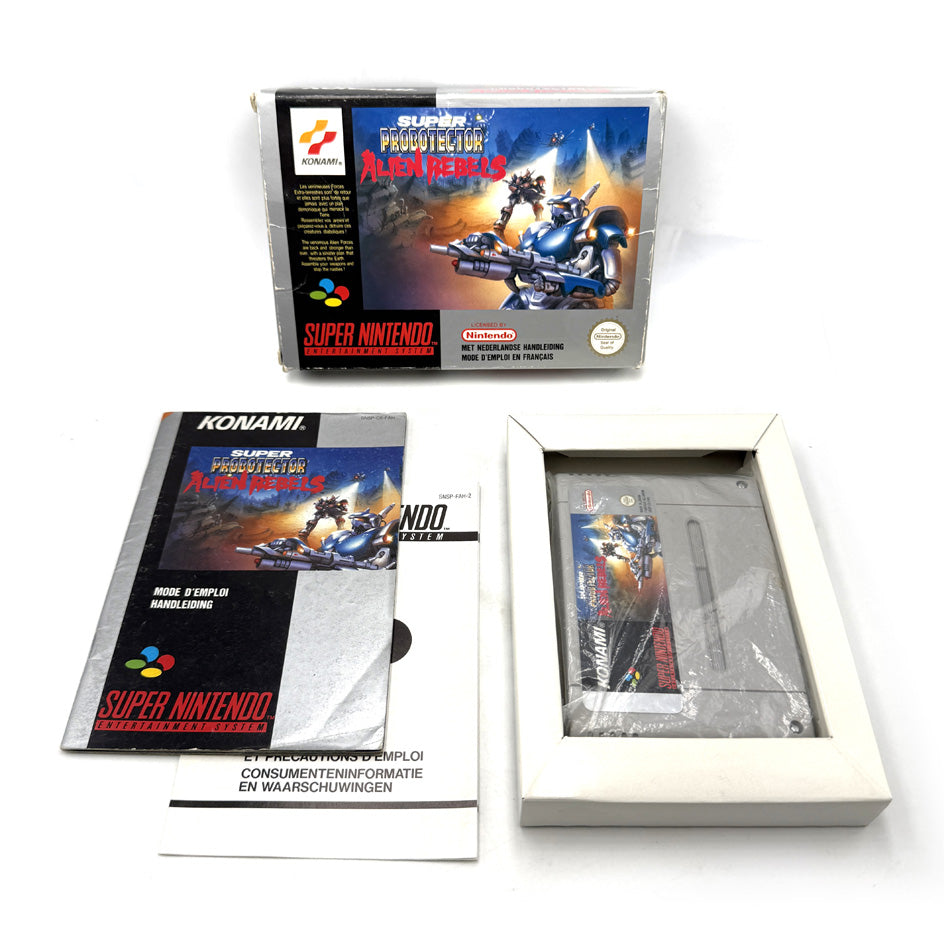 Super Probotector Alien Rebels Super Nintendo (RARE)