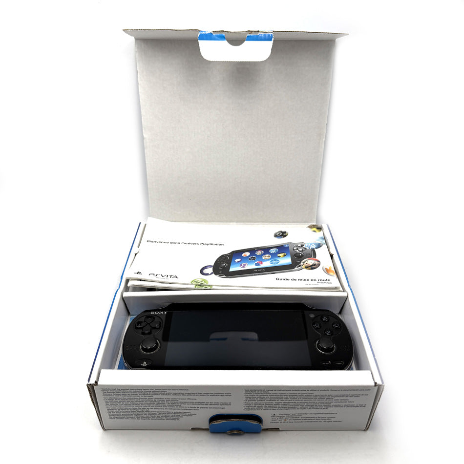 Console Playstation PS Vita Wi-Fi PCH-1004 Crystal Black (OLED) + Carte Mémoire 4 Go
