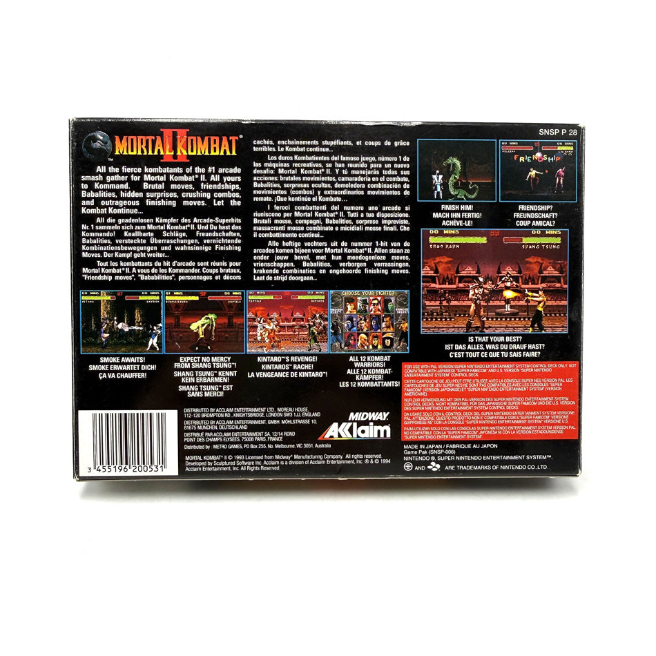 Mortal Kombat II Super Nintendo