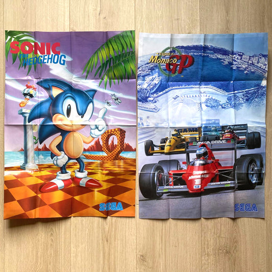 Lot de 2 posters publicitaire Sega Megadrive