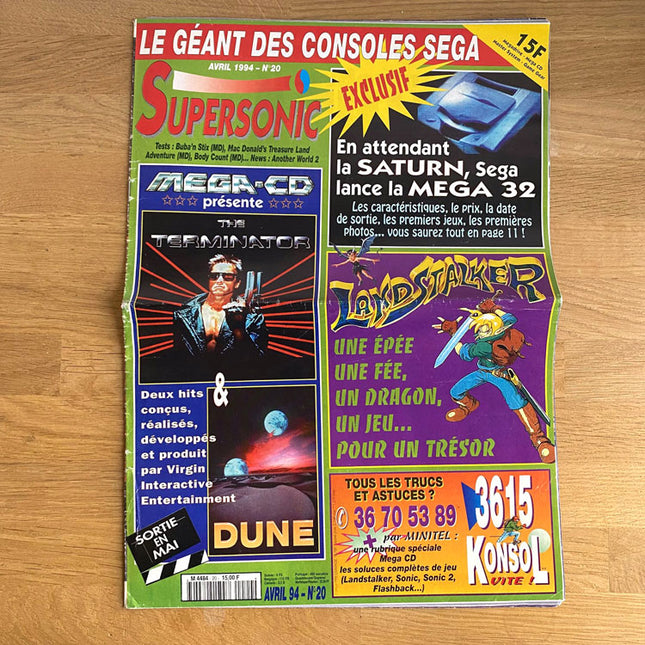 Magazine SuperSonic Numéro 20 Avril 1994