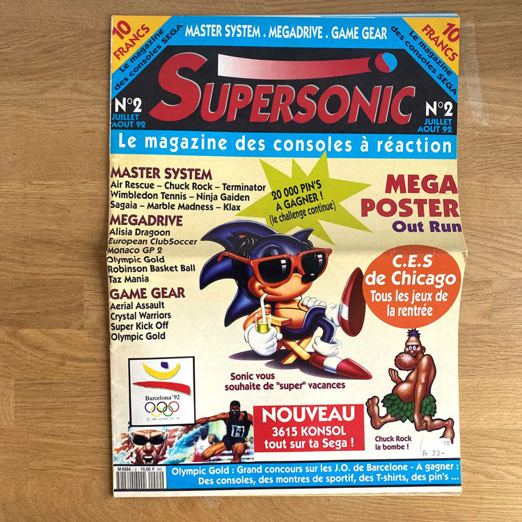 Magazine SuperSonic Numéro 2 Juillet-Août 1992