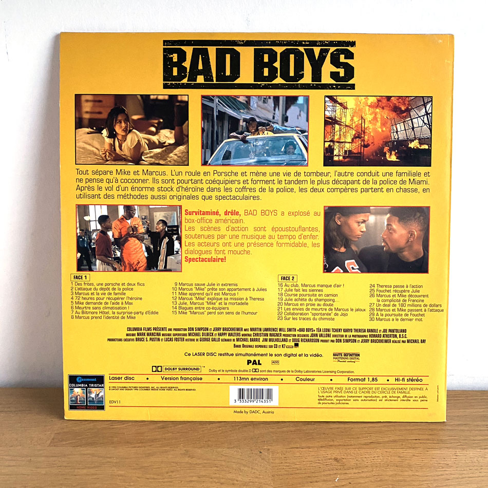 LaserDisc Bad Boys